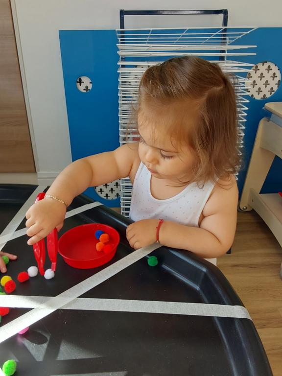 picking up the balls